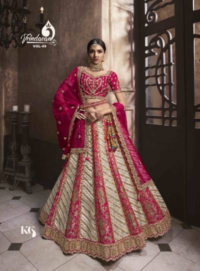 VRINDAVAN VOL-49 BY ROYAL BANARASI SILK LEHENGA CHOLI MANUFACTURER IN INDIA